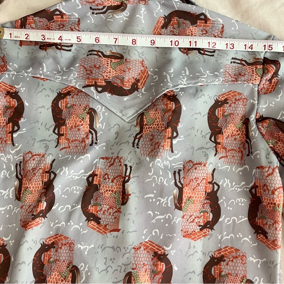 Vintage 70’s•H Bar C•Arabian Nights Dagger shirt•sz 34 - Picture 13 of 17